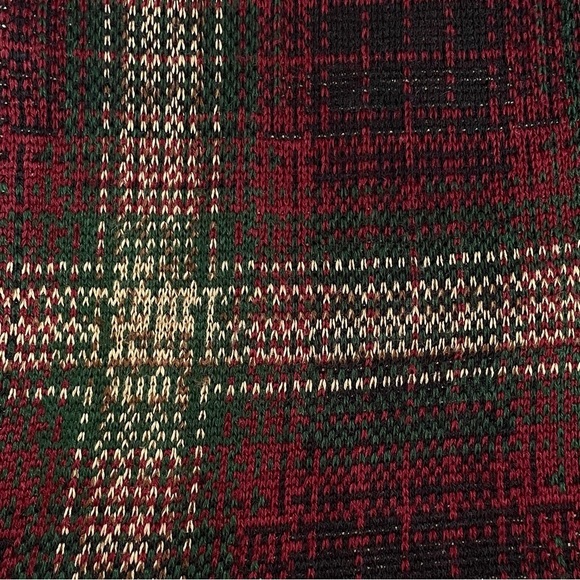 UNIF Nevermind Duster Oversized Tartan Plaid Cardigan Jacket Burgundy Small - Picture 15 of 16